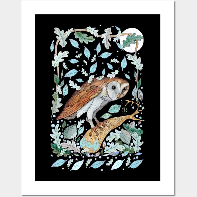 Barn Owl Wall Art by nocturne-design